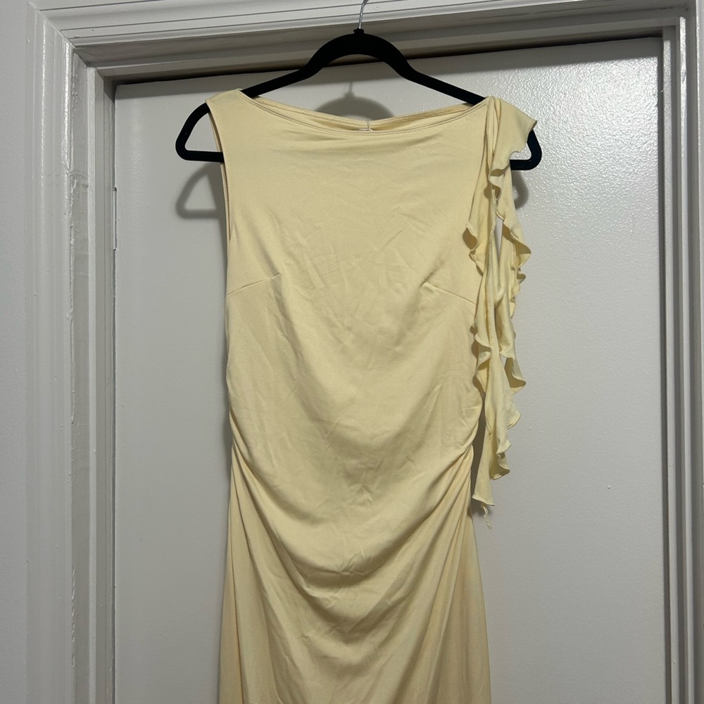 Peppermayo Butte Cream Frill Maxi Dress Size 6 NWT